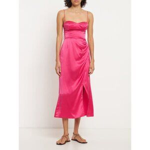 NWT Reformation Marguerite silk satin midi dress SIZE 8